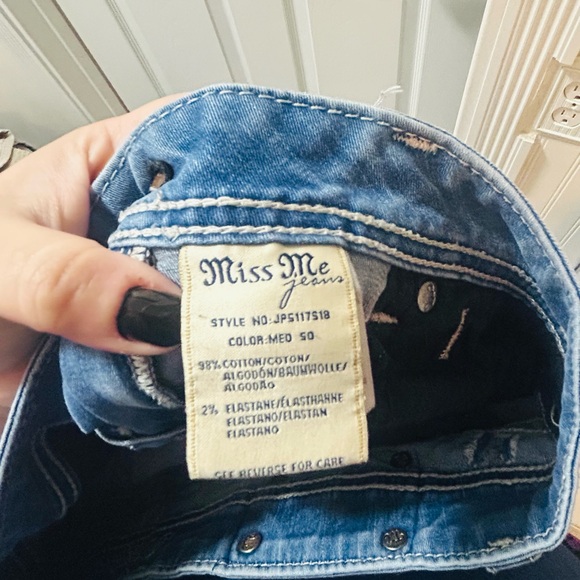Miss Me Light Blue Skinny Leg Jeans size 29 - Picture 6 of 7